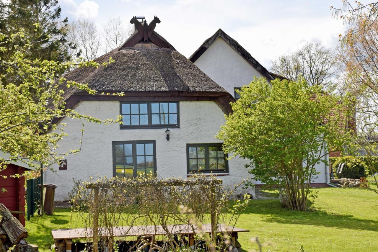 Ferienhaus und -wohnung unterm Reetdach in Woorke Patzig Exterior foto